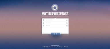 客户服务管理系统登录页设计精析 用户体验与功能的平衡艺术